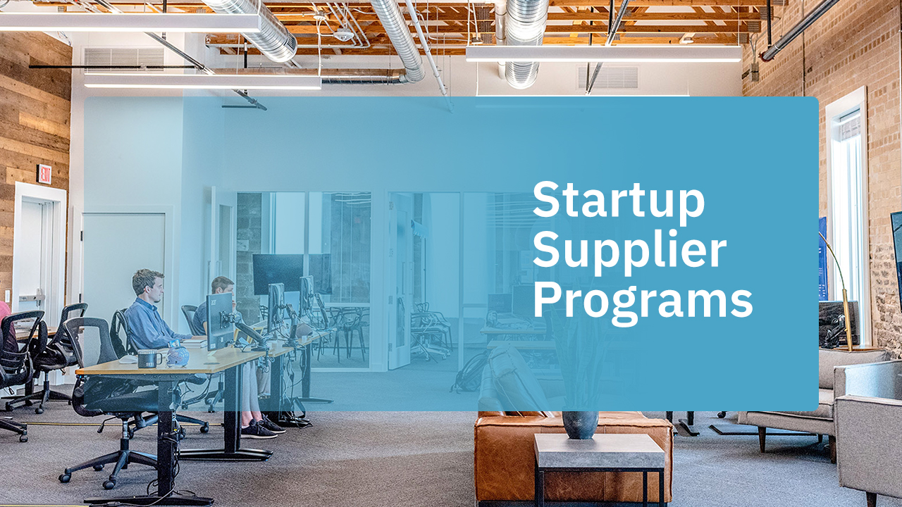Startup Supplier Programs